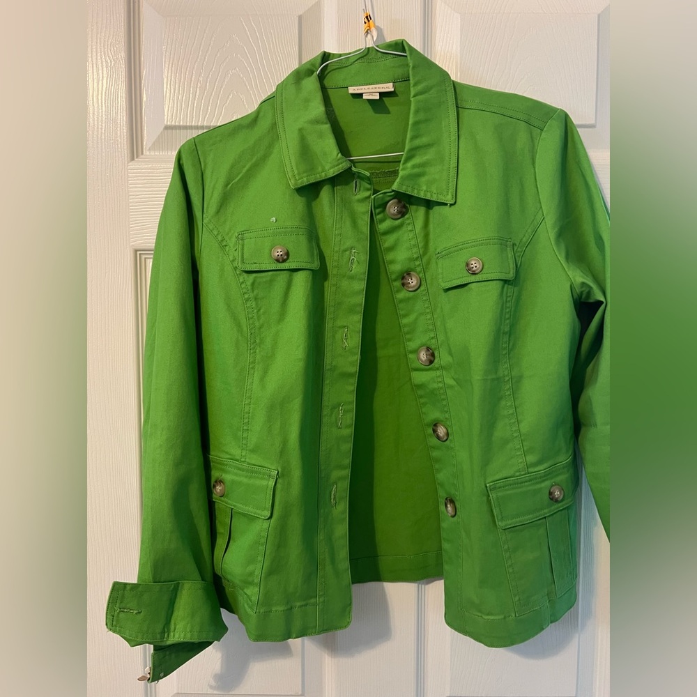 Vibrant Green Women's Utility Jacket